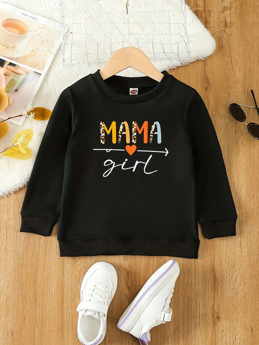 Girl's Crew Neck Sweatshirt Top w/ Long Sleeves