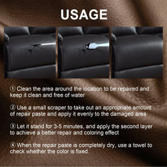 Faux Leather Touch Up Balm Set for Car, Bag, Shoes, Sofa