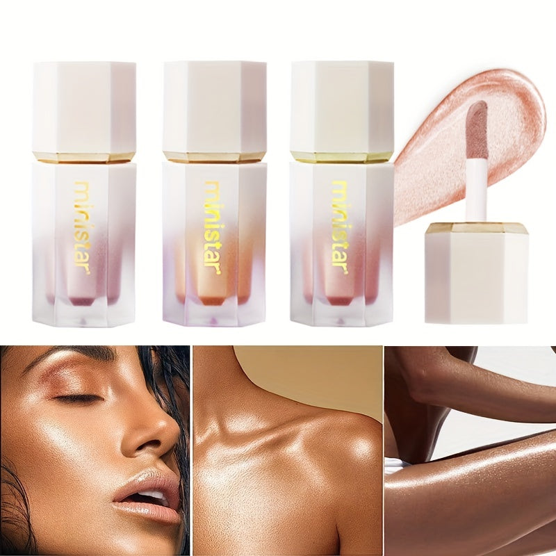 Waterproof Liquid Highlighter for Face and Body Natural Glow