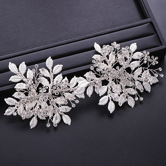 Bridal Silvery Crystal Wedding Hair Clip
