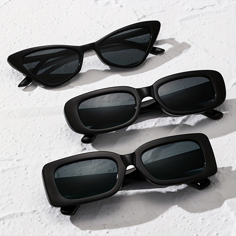 3 Pairs Men's UV Protection Sunglasses for Cycling Sports Travel