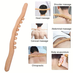 Wooden Massage Tool Relieve Neck & Back Pain Body Shaping Foot & Calf Massager