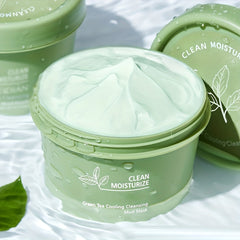 Green Tea Face Mask Kaolin Clay Mud Mask for Blackhead Removal and Exfoliation