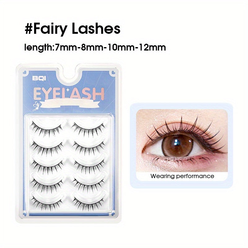 10pcs Natural False Eyelashes for Thai Makeup Style