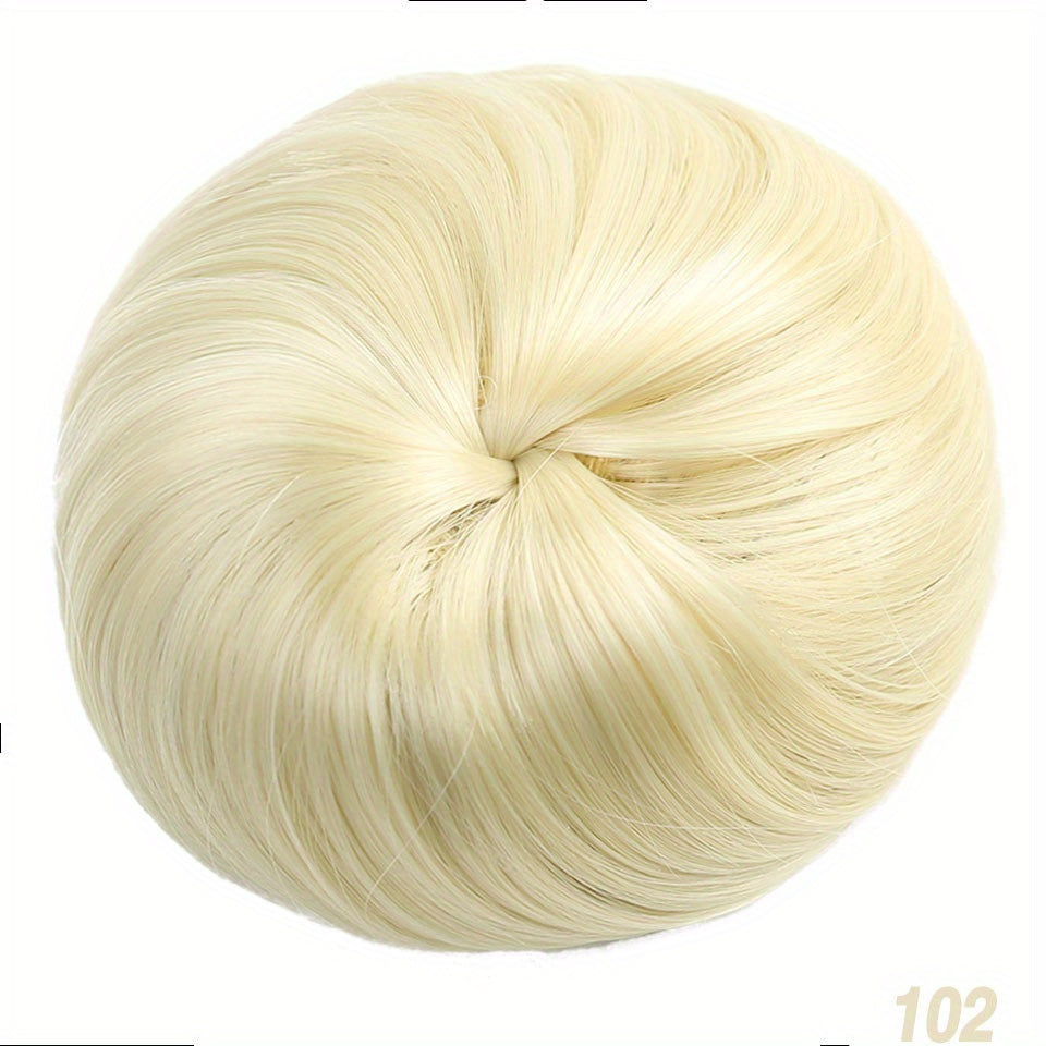 Synthetic Hair Curling Bun Elastic Band Extension