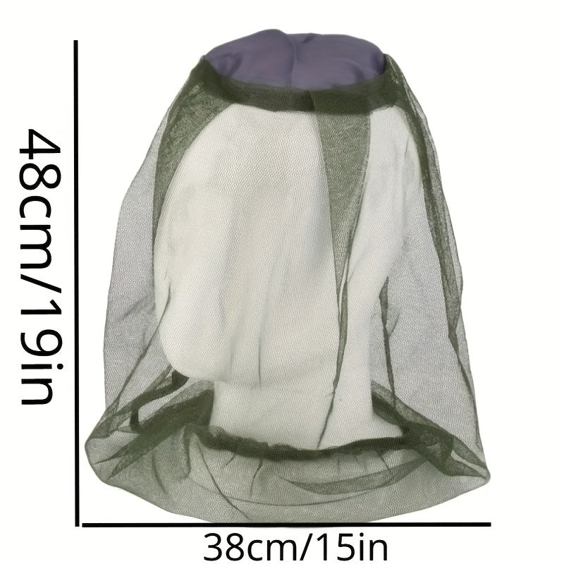 Fishing Hat Mosquito Head Net Insect Bee Head Net Face Mask Cover