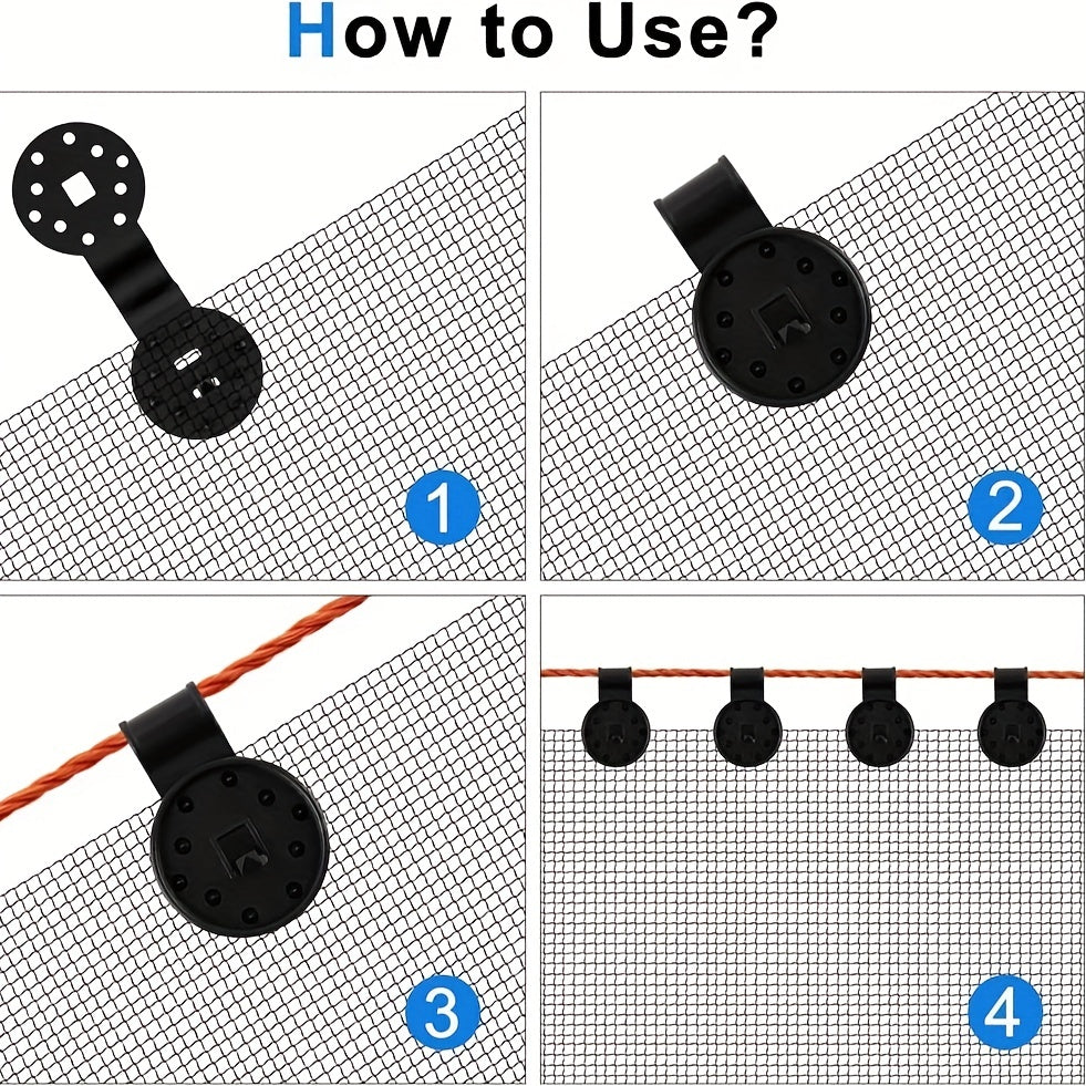 50pcs Large Shading Net Clip & Agricultural Film Fixing Clip
