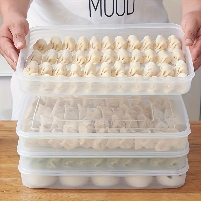 1pc Dumpling Box Quick Freeze Food Storage Tray