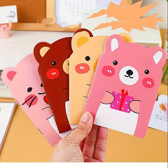 5pcs Animal Notebook Set - Random Designs - Writing Drawing Organiz