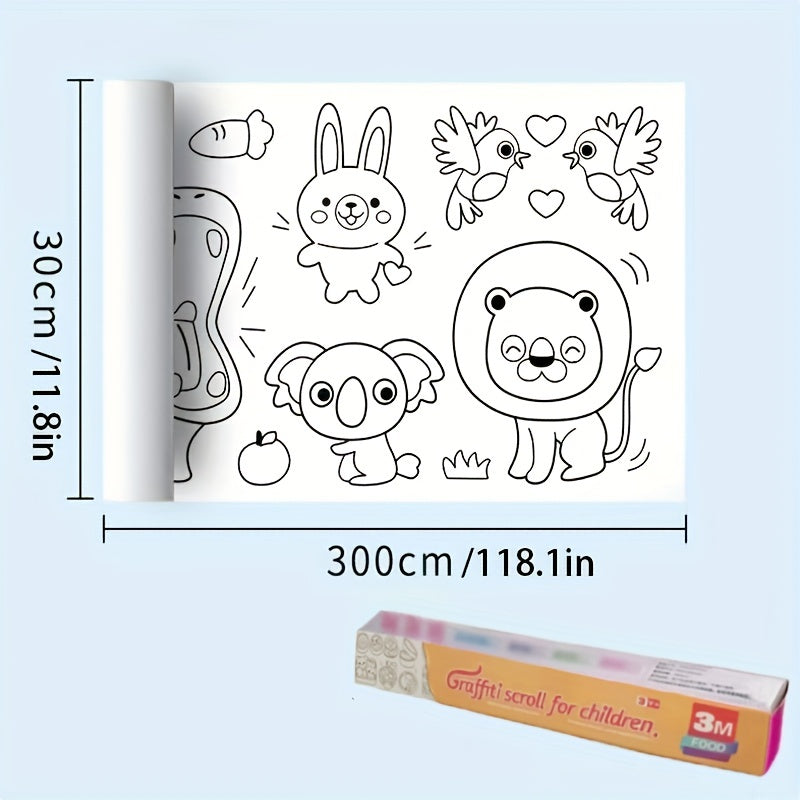 Graffiti Paper Roll for Kids Painting