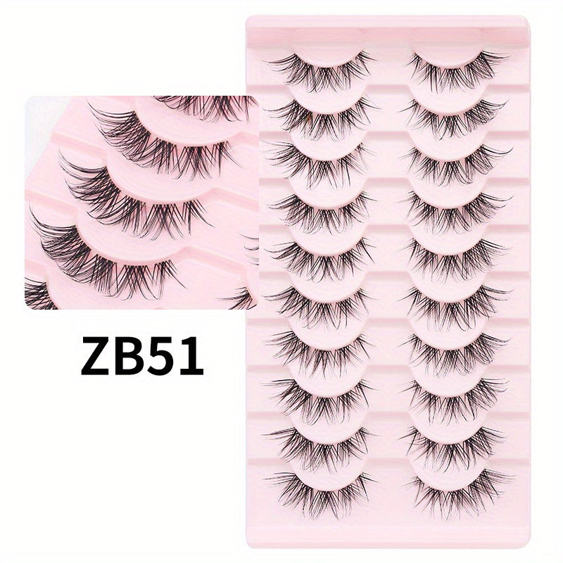 Cat Eye False Eyelashes Natural Look Segmented Curling False Eyelashes
