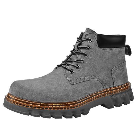 Men's Welted Lace-up Boots with Padded Collar
