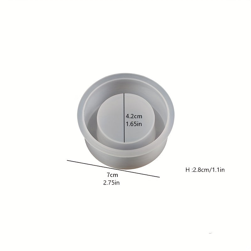 Cylindrical Candle Holder Silicone Mold for DIY Aroma Ornament Grinder