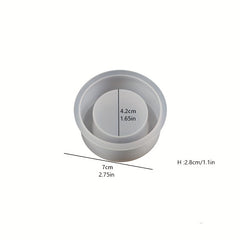 Cylindrical Candle Holder Silicone Mold for DIY Aroma Ornament Grinder