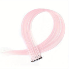 5Pcs Colorful Hair Extensions Clip In Highlight Rainbow Hair Y2K Synthetic Party