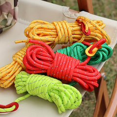 4pcs Reflective Windproof Ropes With Adjustment Buckle for Camping Tent