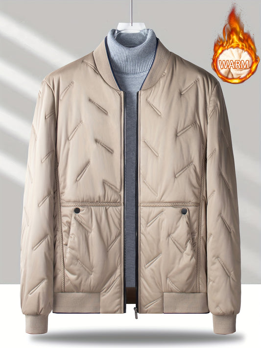 Men's Padded Outdoor Baseball Jacket for Autumn and Winter