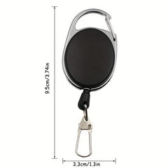 4pcs Retractable Key Chain With Quick Release Spring Clip