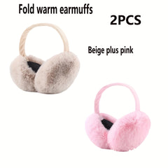Adjustable Winter Ear Muffs Windproof Plush Ear Covers