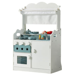Pink Grocery Store Supermarket Double Side Play Kitchen With Toy Food