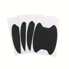 8pcs Carbon Fiber Car Door Handle Protector Anti Scratch Sticker