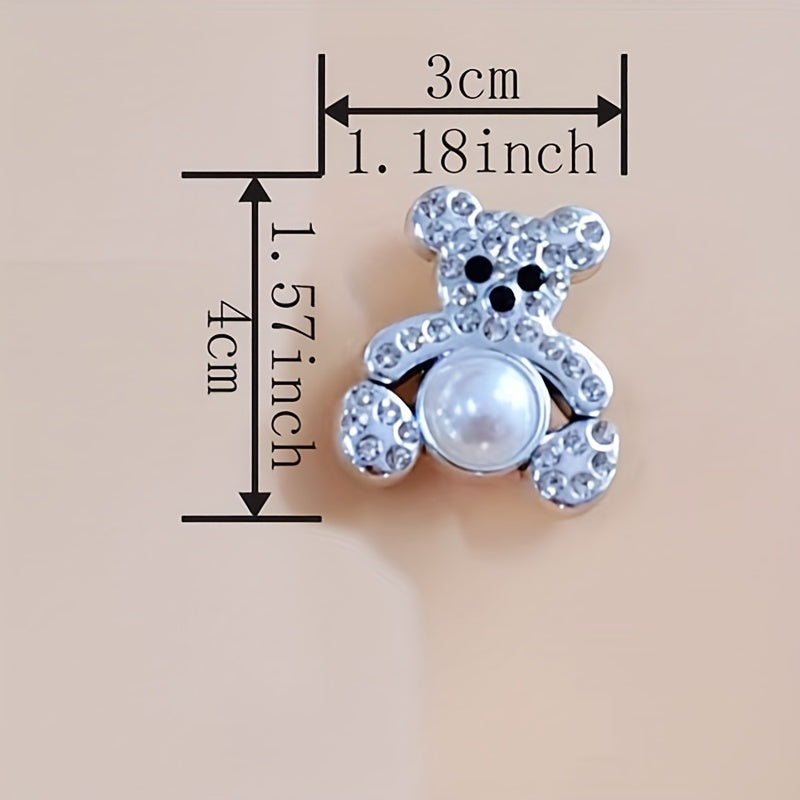Rhinestone Pearl Shoe Charm Chain DIY Clogs Accessory