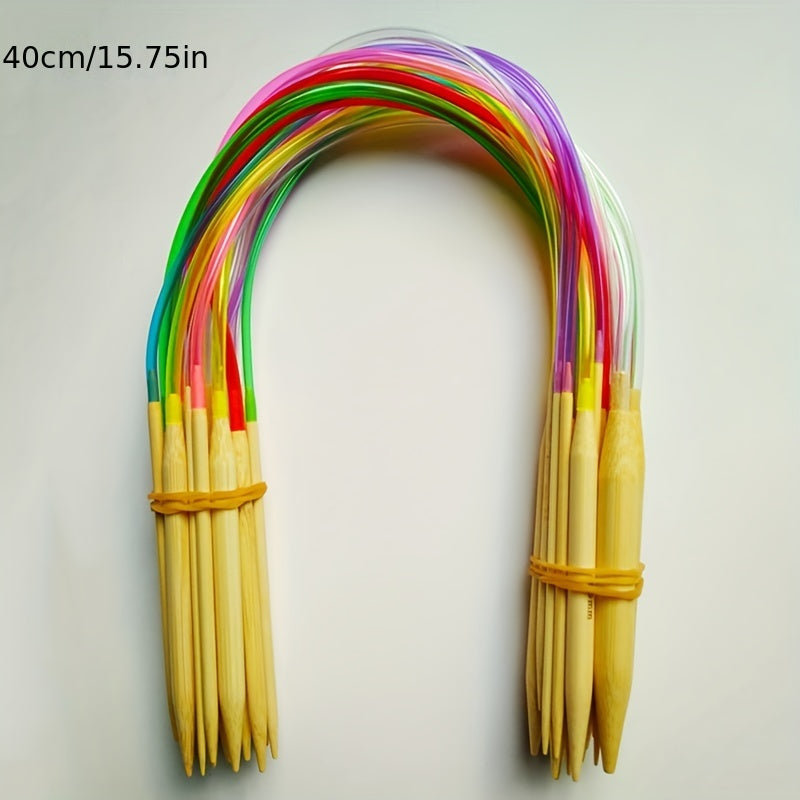 Circular Needle Knitting Golden Wool Crochet Set