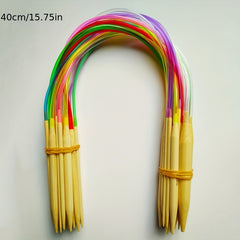 Circular Needle Knitting Golden Wool Crochet Set