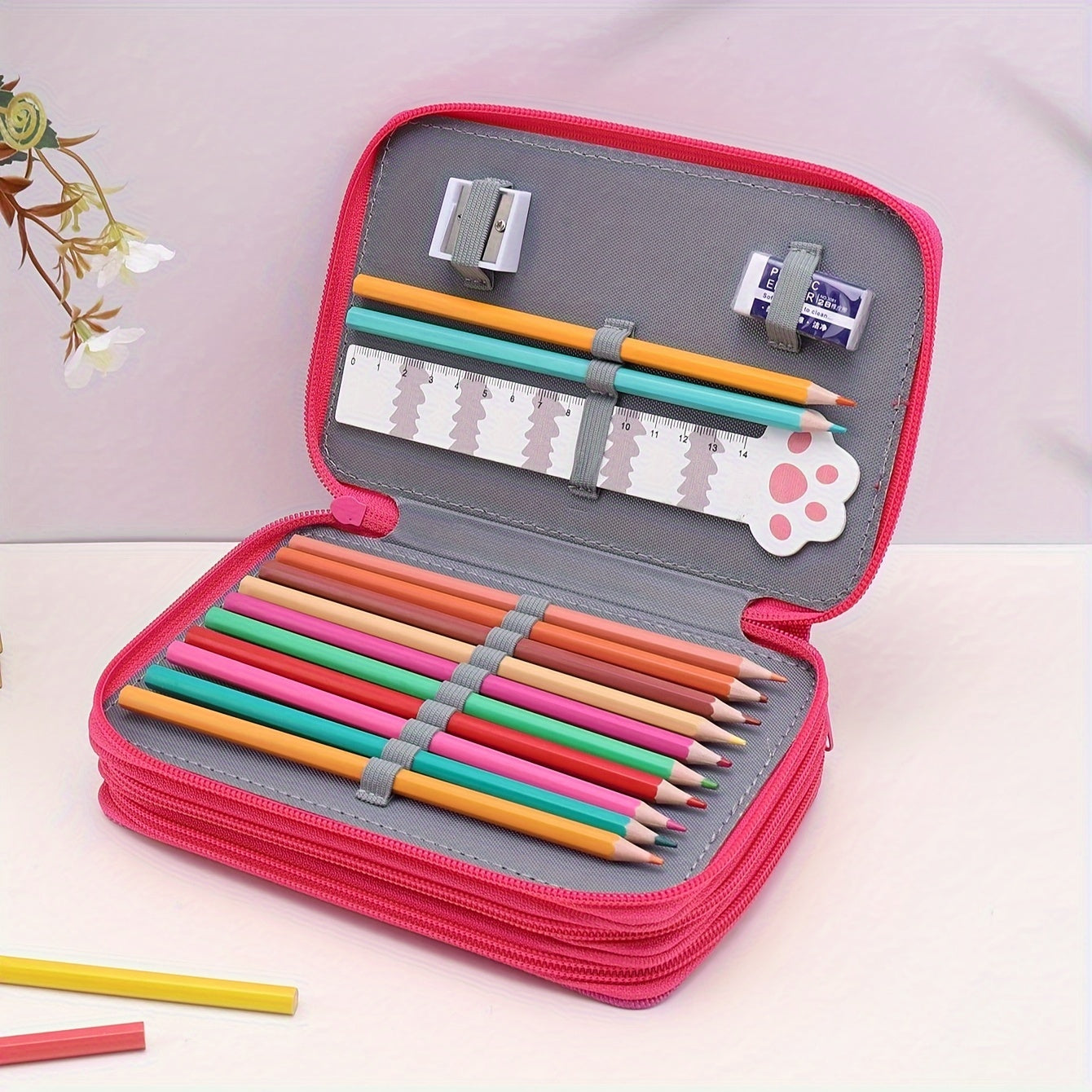 1pc Portable Stationery Storage Box Storage Bag Creative Storage Bag