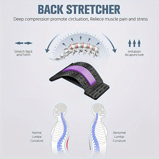 Lumbar Spine Relaxation Board Back Stretcher Adjustable Waist Relax Board