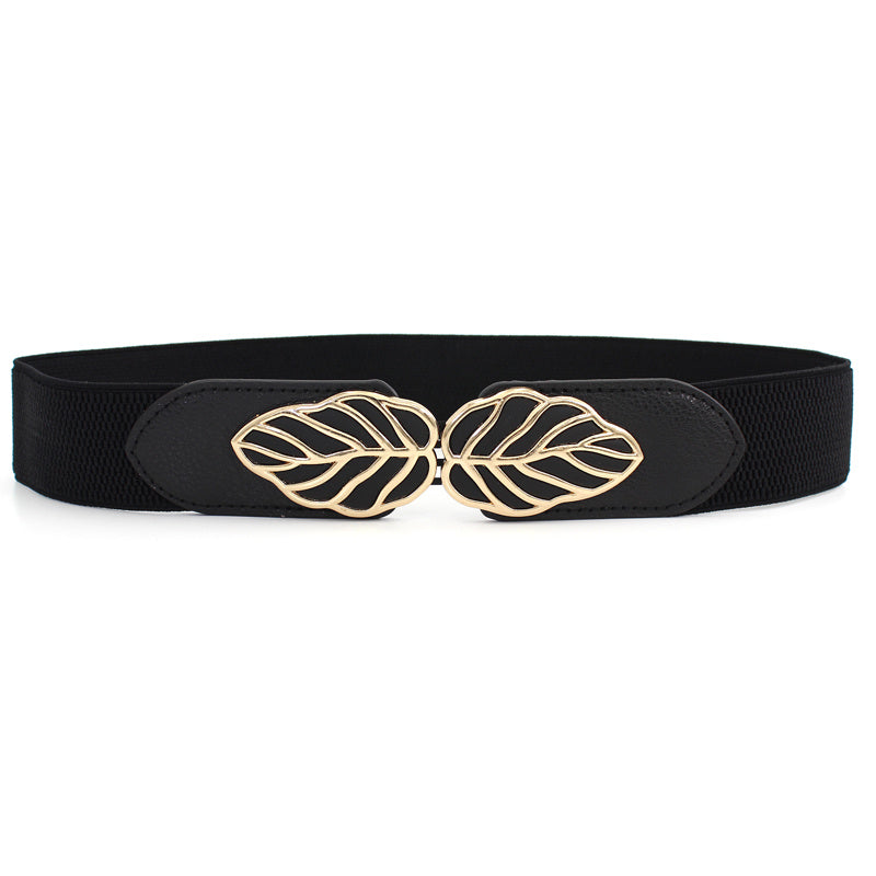 Women's Elastic Leaf Corset Belt For Dresses and Jeans