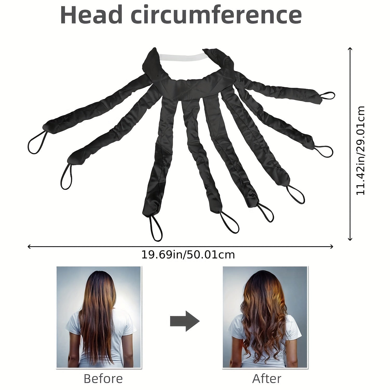 Octopus Shaped No Heat Curling Rod Headband DIY Hair Styling Tools