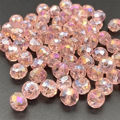 35pcs Crystal Rondelle Beads for Jewelry Making