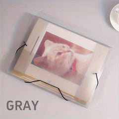 Transparent File Bag String Storage Protector Folder Information Book