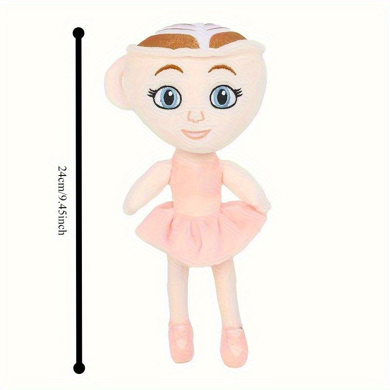 Coffee Princess Plush Toy Ballet Dancer Doll & Coffee Cup Soft Stuffed Animal