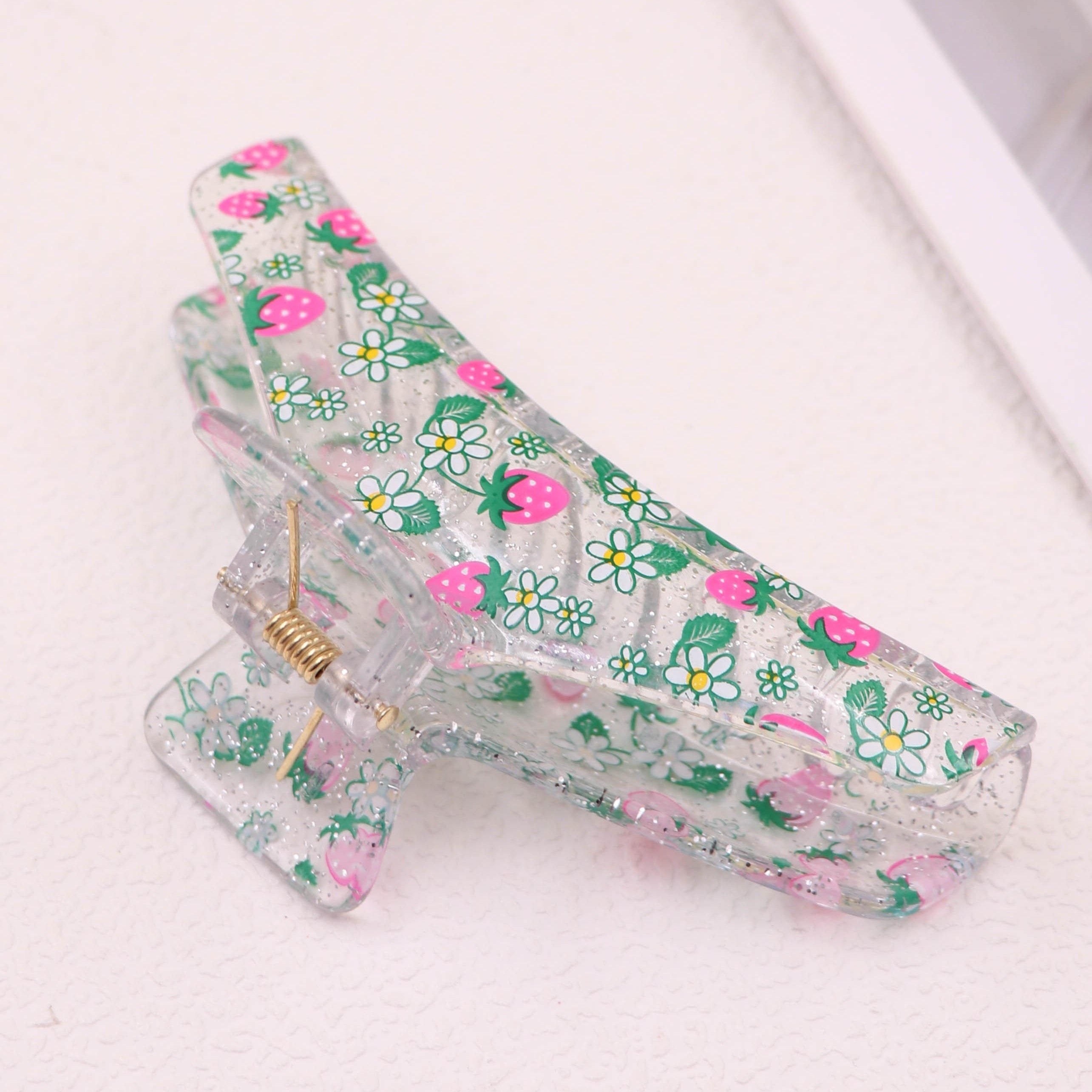 Strawberry Flowers Hair Clips Plastic Hair Claws