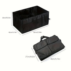 Car Folding Storage Bag Oxford Cloth Organizer Car Interior Grocery Box