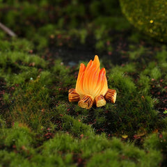 Simulated Fire Campfire Micro Landscape Ornament