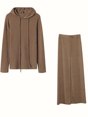 Casual Matching 2pc Set: Hoodie & Pants Outfits Women's