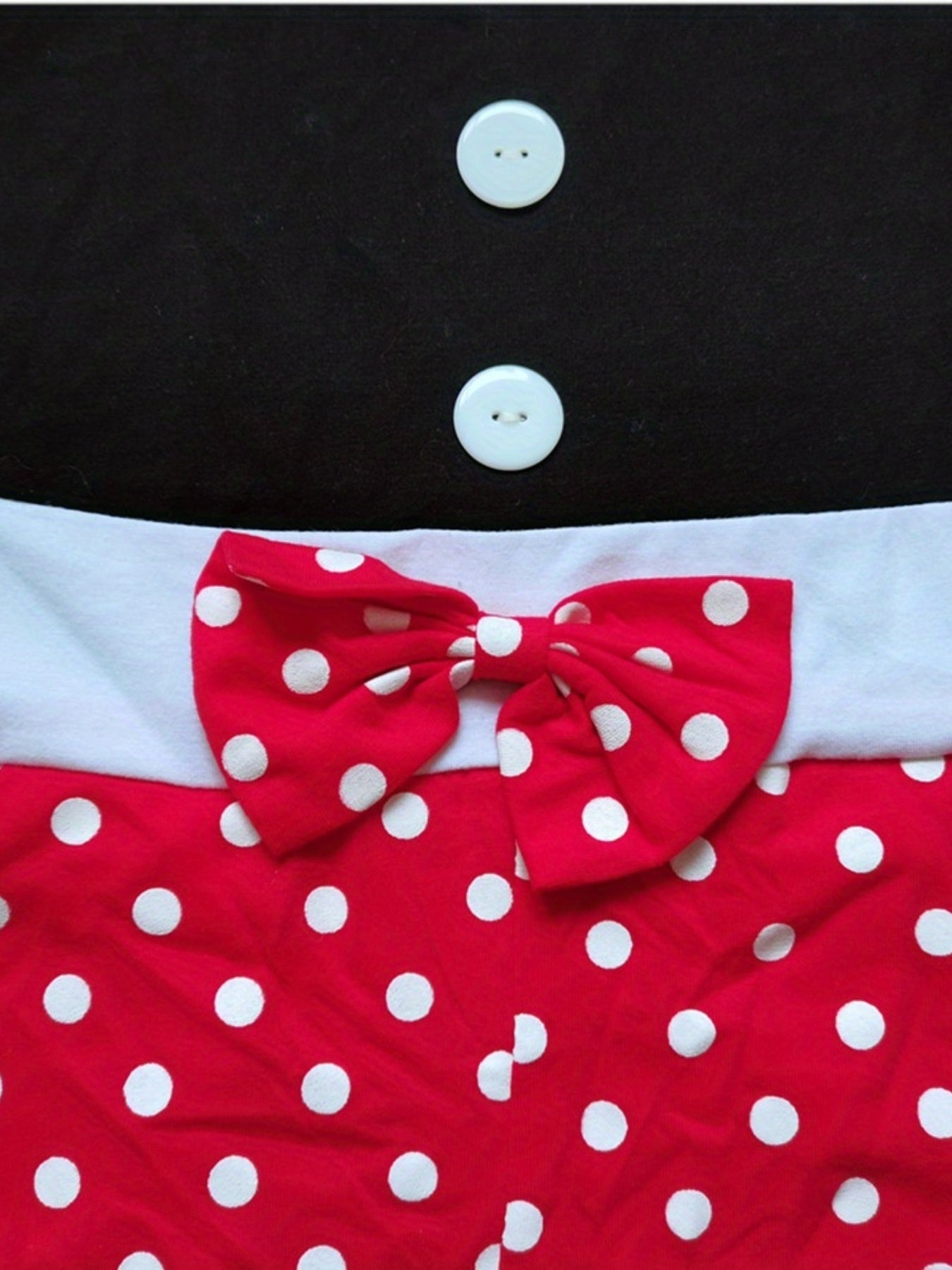Toddler Girls Polka Dot Graphic Bow Front Rompers Jumpsuits