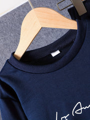 LOS ANGELES Boys Graphic Print Sweatshirt & Sweatpants Set