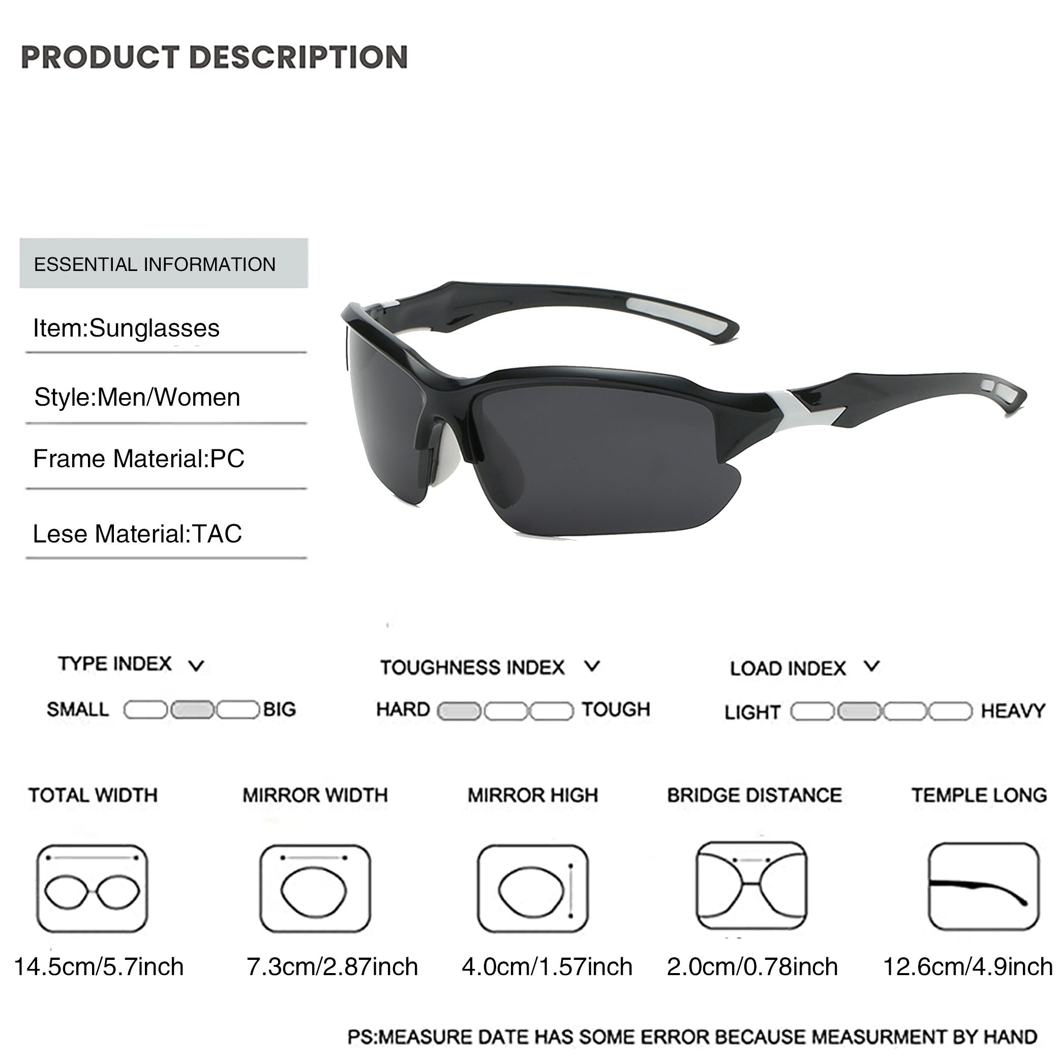 Men's Polarized Sports Sunglasses for Outdoors