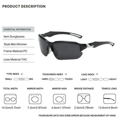 Men's Polarized Sports Sunglasses for Outdoors