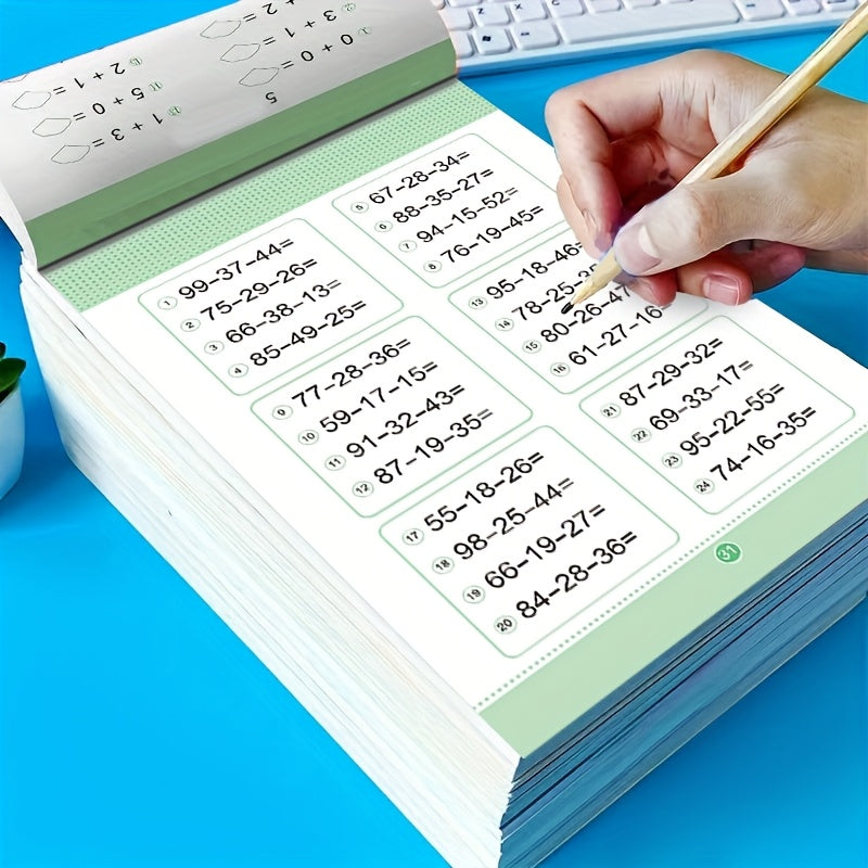 Math Learning Handwriting Arithmetic Exercise Book Set - English Version