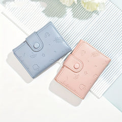 Cartoon Three Fold Short Wallet Card Holder Money Clip