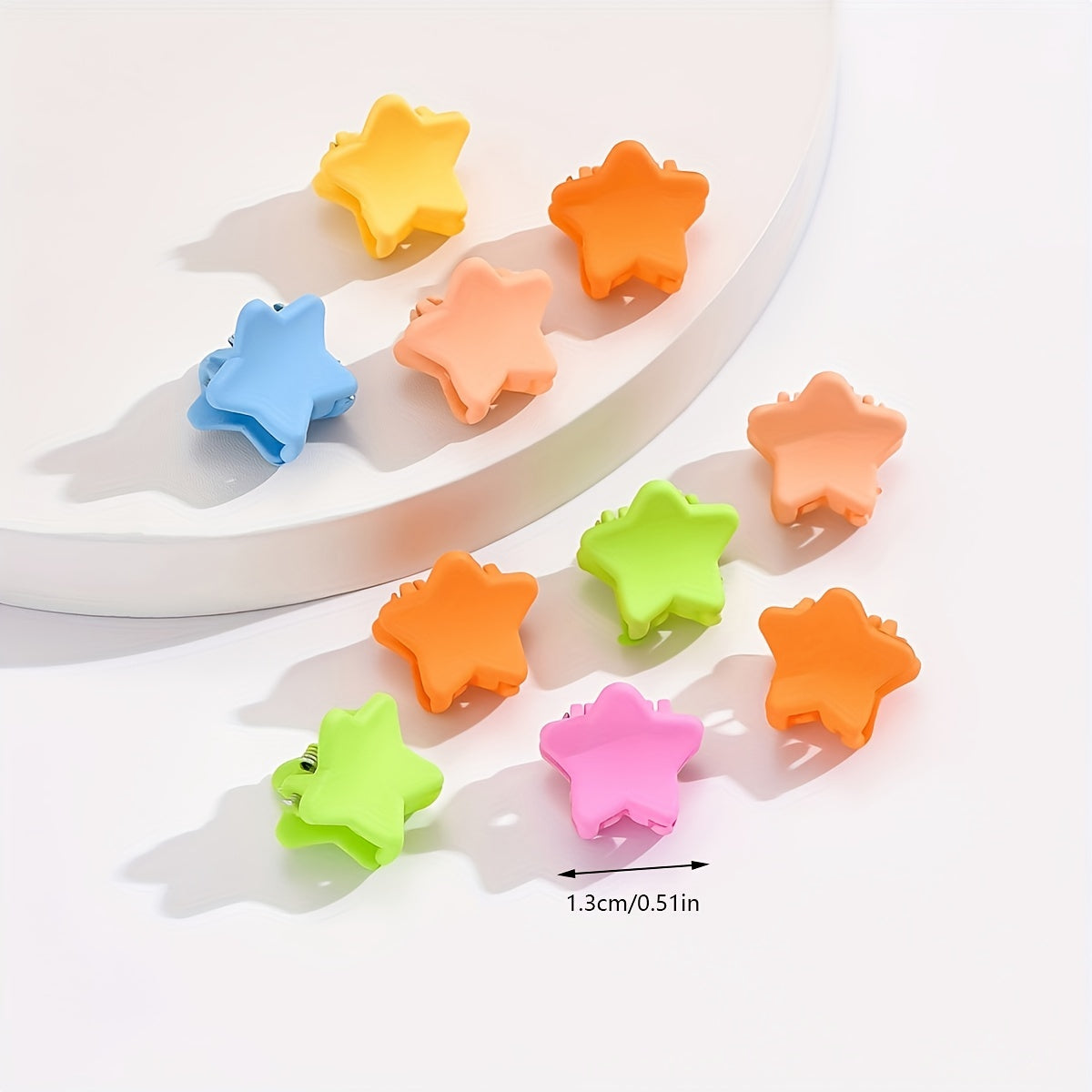 10pcs Random Star Bowknot Hair Clip for Girls Kids