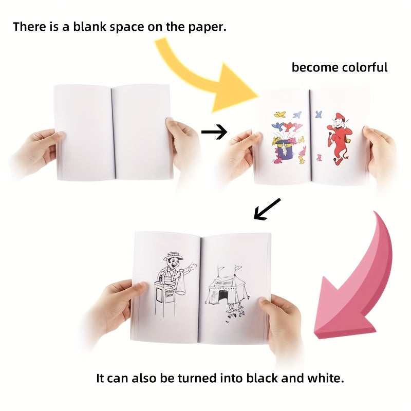 Colorful Magic Book Blank Pages