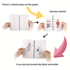 Colorful Magic Book Blank Pages