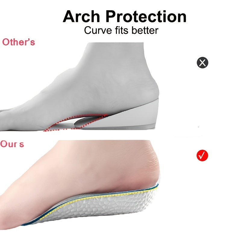 Arch Support Inner Heightening Insoles Breathable Sports Half Cushion
