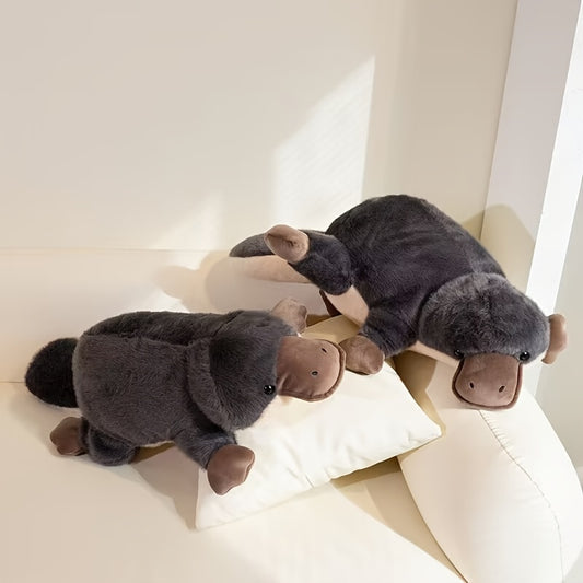 Dark Gray Plush Animal Soft Toy for Sofa & Bedroom Decor